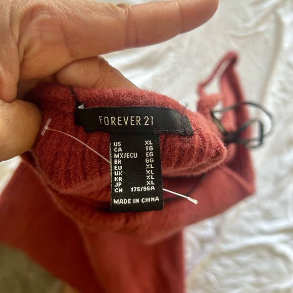 Forever 21 Terracotta Burnt Orange Midi Dress - Picture 6 of 7